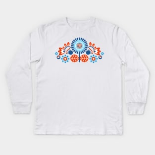 Folk Art Kids Long Sleeve T-Shirt